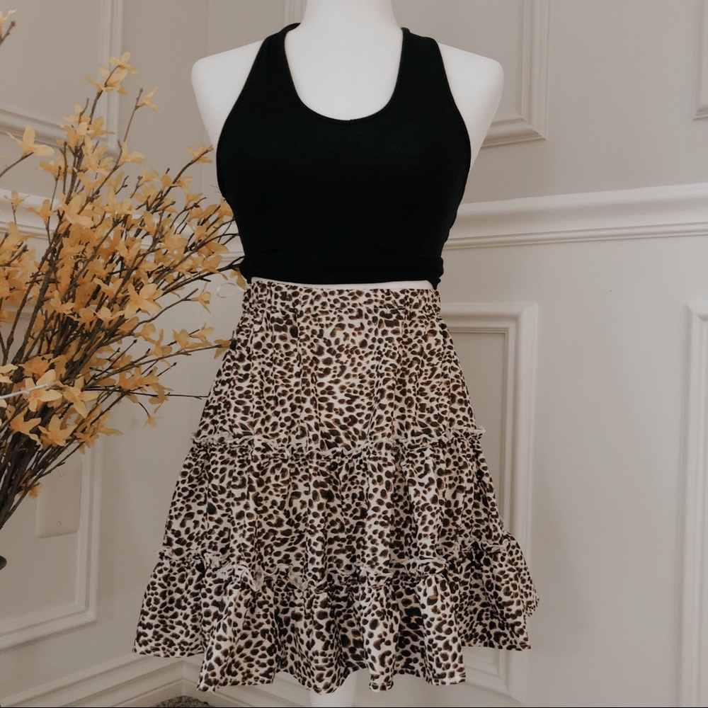 leopard print skirt - Picture 3 of 4